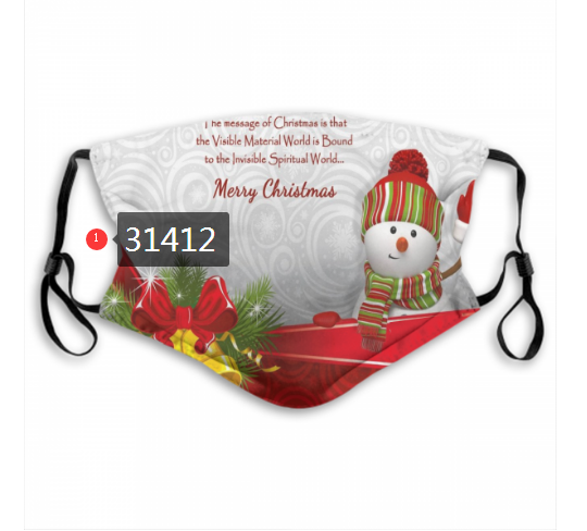 2020 Merry Christmas Dust mask with filter 11